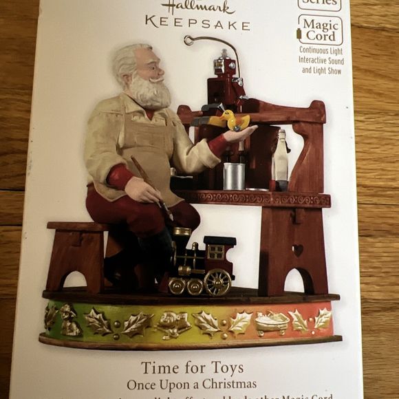 Hallmark Keepsake "Time For Toys" Once Upon A Christmas 2012 Magic cord Lights - Picture 4 of 4